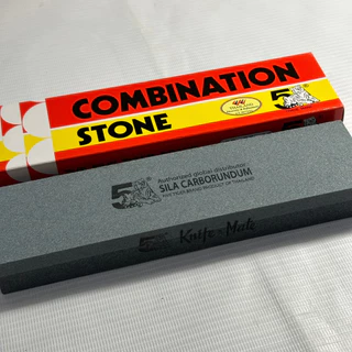 หินลับมีด อย่างดี ลับมีด ลับสิ่ว ตรา5เสือ/ตราคนป่า Carborundum ของแท้ 100% (ขนาด8×2×1นิ้ว)
