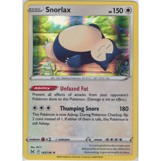 [Pokémon] Snorlax lost origin F 143 /196