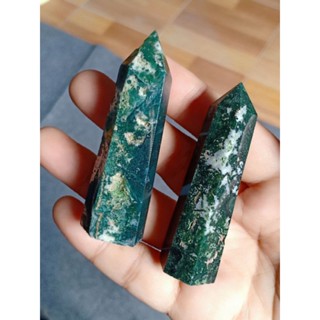 มอสอาเกต | Moss Agate Tower 🌳MT7-MT8#point  ทรงแท่ง หินธรรมชาติ