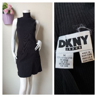 DKNY เดรสผ้ายืด แขนกุด Size M รอบอก 32-36 นิ้วค่ะ