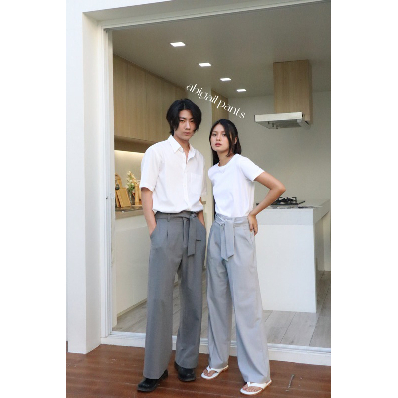 abigail pants กางเกงเอวสูง กางเกงขากระบอก ผ้านิ่ม ทรงพริ้ว ราคา ถูกที่สุด ดีลบีเคเค แกลเลอรีภาพที่ 7