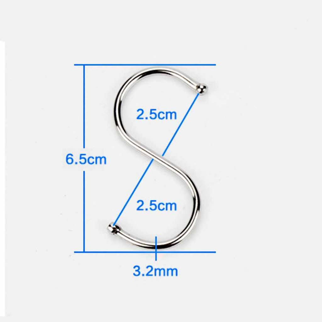 ตะขอตัวS สแตนเลสแท้ ตะขอแขวนในครัว ตะขอแขวนเสื้อตะขอคุณภาพดี แข็งแรงไม่เป็นสนิม - รูปที่ 4