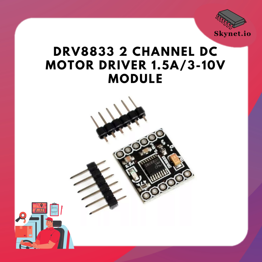 DRV8833 2 Channel DC Motor Driver 1.5A/3-10V Module