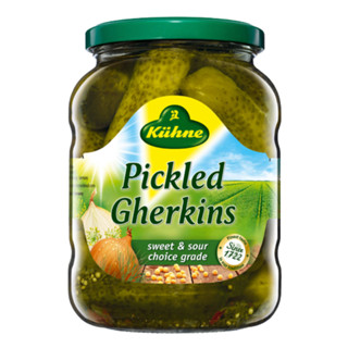 คูห์เน่ แตงกวาดอง 720 มล.- Gherkins Pickled 720ml Kuhne brand