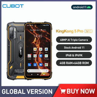 Cubot KingKong 5 Pro Waterproof Rugged Phone Android 11 4GB 64GB Cellphones 48MP Triple Camera 8000mAh Smartphone NFC Gl