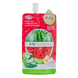 (แท้) Sistar Watermelon Whitening Soothing Gel 40g ซิสต้าร์ วอเตอร์เมลอน ไวท์เทนนิ่ง ชูทติ้ง เจลแตงโม ว่านหาง