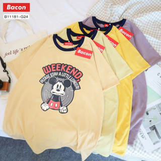 👕𝙇𝙞𝙥𝙩𝙪𝙣 𝙎𝙝𝙤𝙥 พร้อมส่ง เสื้อยืดมิกกี้เมาส์ วินเทจ Mickey Mouse ทรงเสื้อ UNISEX ลายน่ารัก เสื้อโอเวอร์ไซส์ Oversize