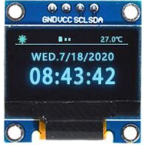 OLED รุ่นใหม่ 0.96 Inch 128 x 64 OLED Display Module Serial I2C Interface สีน้ำเงิน (colors blue) SSD1315 12864