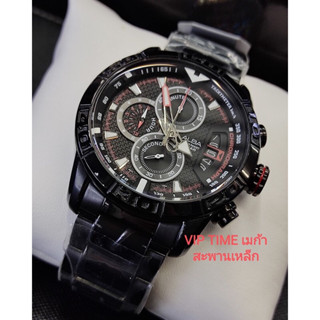 นาฬิกา ALBA Sport Chronograph Gent รุ่น AV6045X1 AV6045X AV6045 black ip