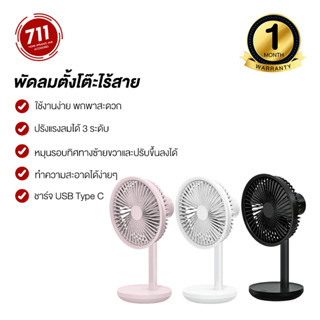 Solove F5/F02/F03 พัดลมตั้งโต๊ะไร้สาย 4,000mAh ปรับแรงลมได้ …