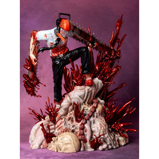 อนิเมะ Chainsaw Man มนุษย์เลื่อนไฟฟ้า เลือดเต็ม ปีศาจ ฟิกเกอร์ PVC งานสวย เท่ งานจีน