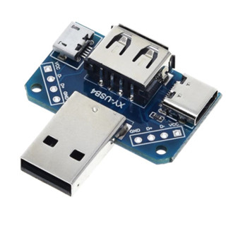 Type-C 2.54mm Micro 4P USB Adapter Board Male to Female Connector Adapter