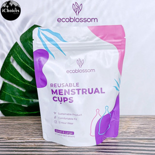 [EcoBlossom] Reusable Menstrual Cup 2 Count ( 1 Small &amp; 1 Large)  ถ้วยอนามัย ถ้วยรองรับประจำเดือน