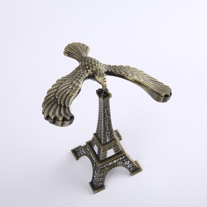 Balancing Bird นกเหล็กทรงตัว พร้อมหอไอเฟลขนาดใหญ่สุด Eiffel Tower Balance Eagle Bird Desktop Decoration model