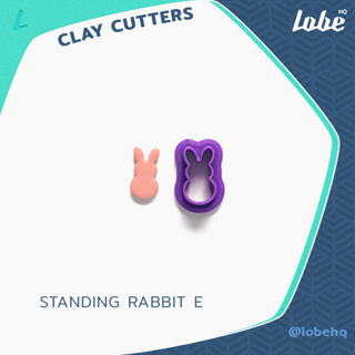 Standing Rabbit E Clay Cutter/ Size 19/ Clay Earring Cutter/แม่พิมพ์กดดินโพลิเมอร์รูปทรงกระต่ายยืน E