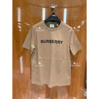 เสื้อยืดแขนสั้นBurberry พิมพ์ลายตัวอักษร Bur-berry ผ้าคอตตอนผสม นิ่ม ยืด ใส่สบายคร่า งานจริง รูปสุดท้ายนะคะ