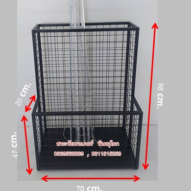 ชั้นโชว์หลอดไฟ กระดาษฟิวเจอร์บอร์ด ไม้กวาด ไม้ถูพื้น  อุปกรณ์สินค้าเป็นแท่งเป็นด้ามยาว ขนาด 40×70×98 cm. - รูปที่ 5