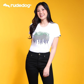 SALE🔥 Rudedog เสื้อยืดแขนสั้น (ปรับไซส์ใหญ่ขึ้น) ทรงผู้หญิง รุ่น DOG CODE สินค้าลิขสิทธิ์แท้