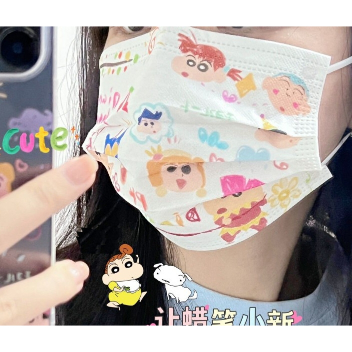 แมสชินจัง ทอยสตอรี่สีดำ ของเด็ก/ของผู้ใหญ่ หน้ากากอนามัยTOY STORY 1แพ็ค 10ชิ้น ซีลแยกชิ้น  (โค้ด MODEB5S)