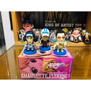 (MBH) แท้100% 3 ตัว พลเรือเอก แห่งกองทัพเรือ Mini Big Head แมวทอง One piece วันพีช Model โมเดล Figures ฟิกเกอร์