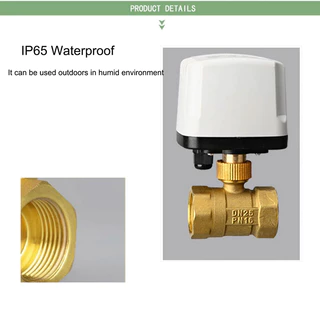 บอลวาล์วไฟฟ้า กันน้ำ ไม่ลดแรงดัน 3 สาย 2สาย 220V 12V 24V 1/2" - 2" อัตโนมัติ Electric ball valve