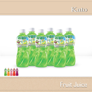 Kato น้ำผลไม้ผสมวุ้นมะพร้าว กาโตะขนาด 320 ml [แพ็ค 6 ขวด]