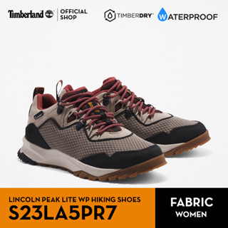 Timberland Womens LINCOLN PEAK LITE Waterproof Low Leather and Fabric Hiker รองเท้าผู้หญิง (S23LA5PR7)