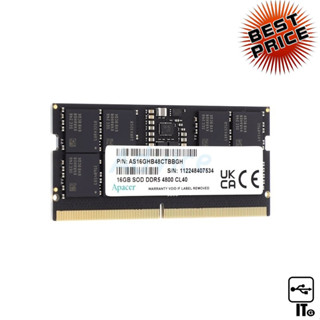 RAM DDR5(4800, NB) 16GB APACER (FS.16G2A.PTH) แรมโน๊ตบุ๊ค ประกัน LT.