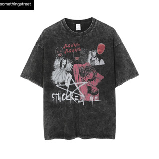 เสื้อยืดโอเวอร์ไซส์ sincerely me เสื้อผ้าแฟชั่น สตรีท y2k อปป้า เกาหลี