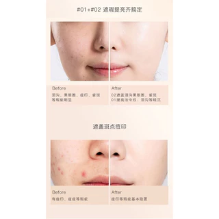F-07🌟Lameila Concealerคอนซิลเลอร์ รองพื้น เนื้อลิควิด ปกปิดรอยดำ ใต้ตาคล้ำ รอยสิว ควบคุมความมัน เรียบเนียน บางเบา กันน้ำ