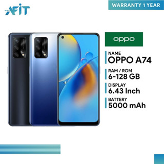 Oppo A74 4G (6+128GB) Punch-hole AMOLED FHD+ จอกว้าง 6.43 นิ้ว ชาร์จไว 33W Flash Charge+ 5000 mAh ll ประกันศูนย์ไทย 1 ปี