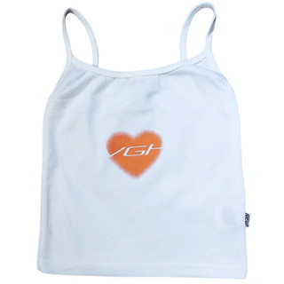 VGH RED HEART CAMI TOP (WHITE)