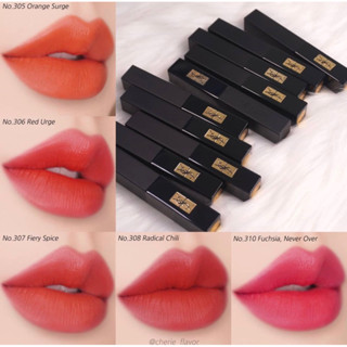 พร้อมส่ง(ฟรีถุง ริบบิ้น) Rouge Pur Couture THE SLIM VELVET RADICAL