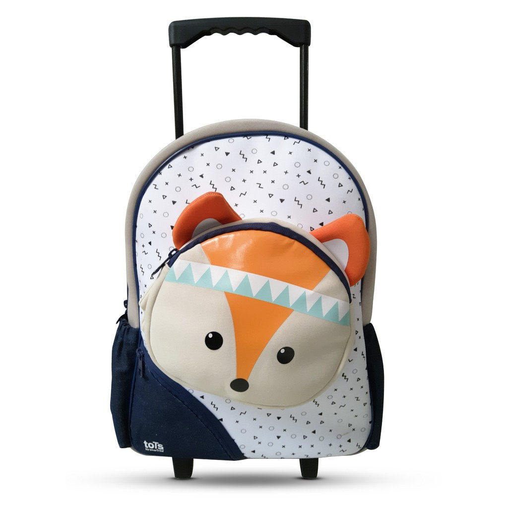toTs - กระเป๋าเดินทางเด็ก กระเป๋าเป้เด็ก มีล้อลากสำหรับเดินทาง (ล้อลากสีชมพู)