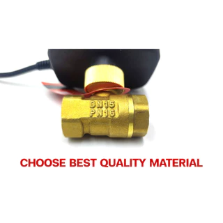 บอลวาล์วไฟฟ้า กันน้ำ ไม่ลดแรงดัน 3 สาย 2สาย 220V 12V 24V 1/2" - 2" อัตโนมัติ Electric ball valve