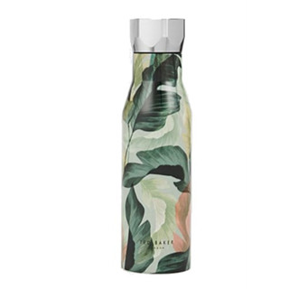 TED BAKER BOTELAT PALM PRINT STAINLESS STEEL WATER BOTTLE 425ML