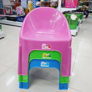 เก้าอี้พลาสติกทรงเตี้ย 519 SN คละสี