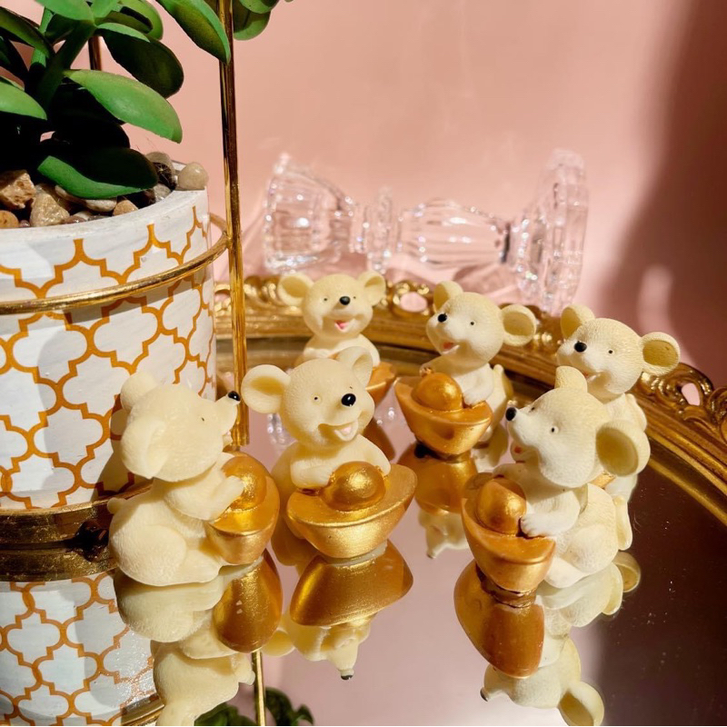 *พร้อมส่งไม่ต้องรอ* บริวารพระพิฆเนศ หนูมุสิกะ 1 คู่ ถวายเพื่อ เฮง ปัง ดัง รวย ขอพรประสบความสำเร็จ