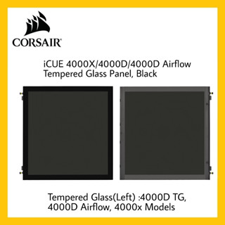 กระจกเคส Corsair Tempered Glass Panel - Compatible for iCUE 4000X/4000D/4000D Airflow (CC-8900432)