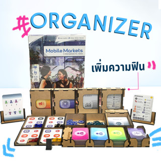 [Pre-Order] Mobile Markets: A Smartphone Inc. Game - Insert Organizer / Acrylic Token [Boardgame]