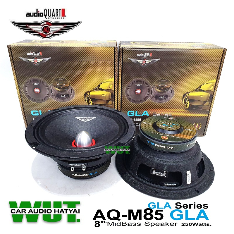 AUDIO QUART ลำโพงเสียงกลาง มิดเบส 8นิ้ว (เฟสปลั๊ก) ลำโพง8นิ้ว ลำโพงรถยนต์ audio quart รุ่น AQ-M85 GLA Series