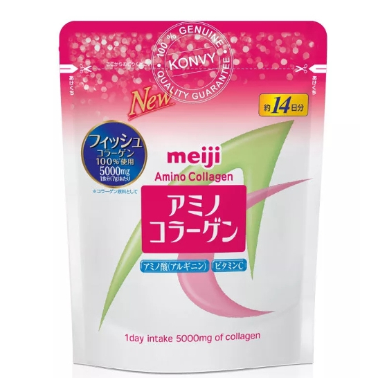 Meiji Amino Collagen 98g. - เมจิ อะมิโน คอลลาเจน 98 กรัม ผลิตภัณฑ์คอลลาเจนผง