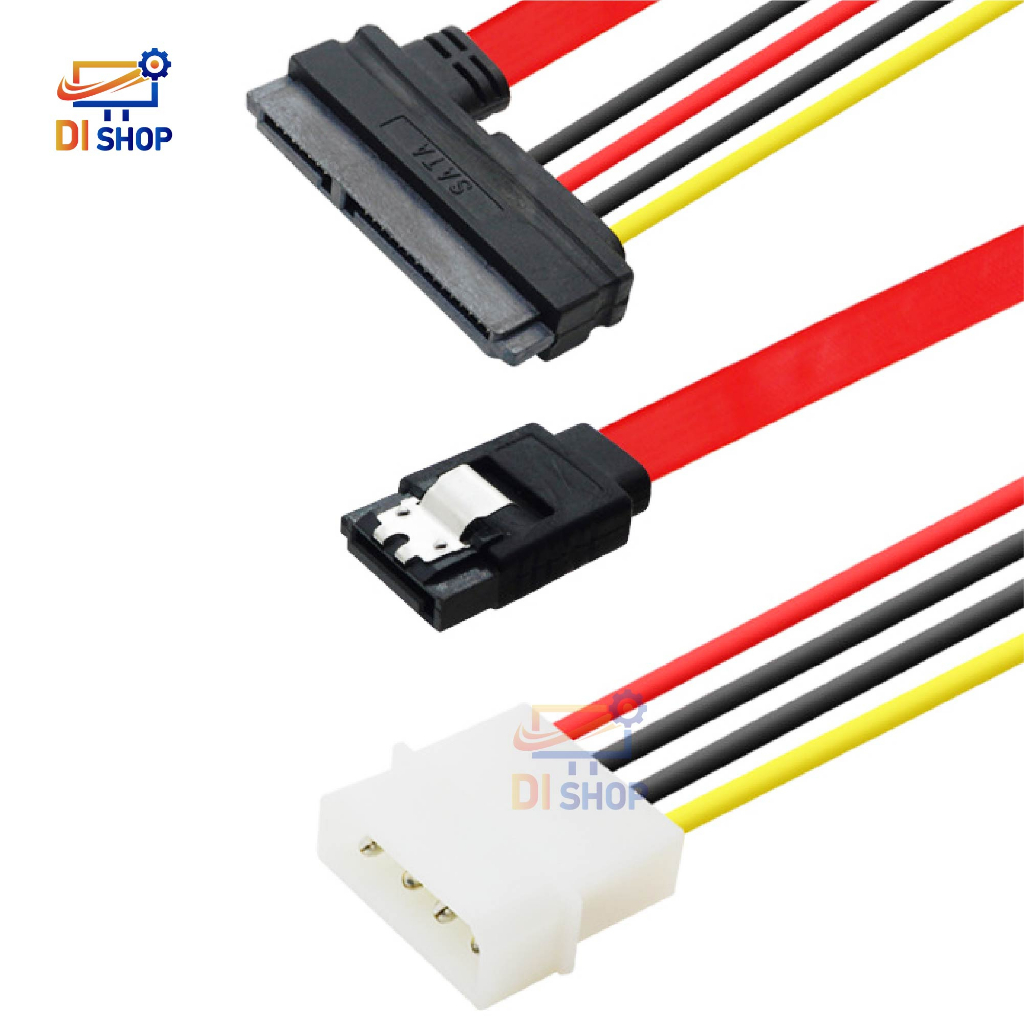 40cm 15+7 Pin Power/Data to 4 Pin IDE Power SATA Data Hard Cable
