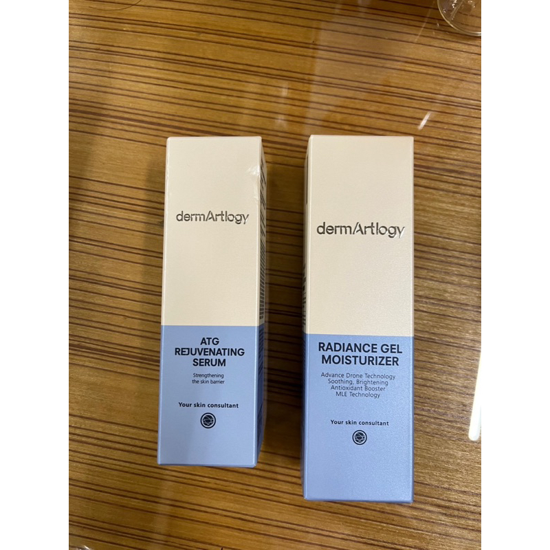 ของแท้!!!แพ็คคู่ Dermartlogy ATG Rejuvenating Serum & Radiance Gel Moisturizer