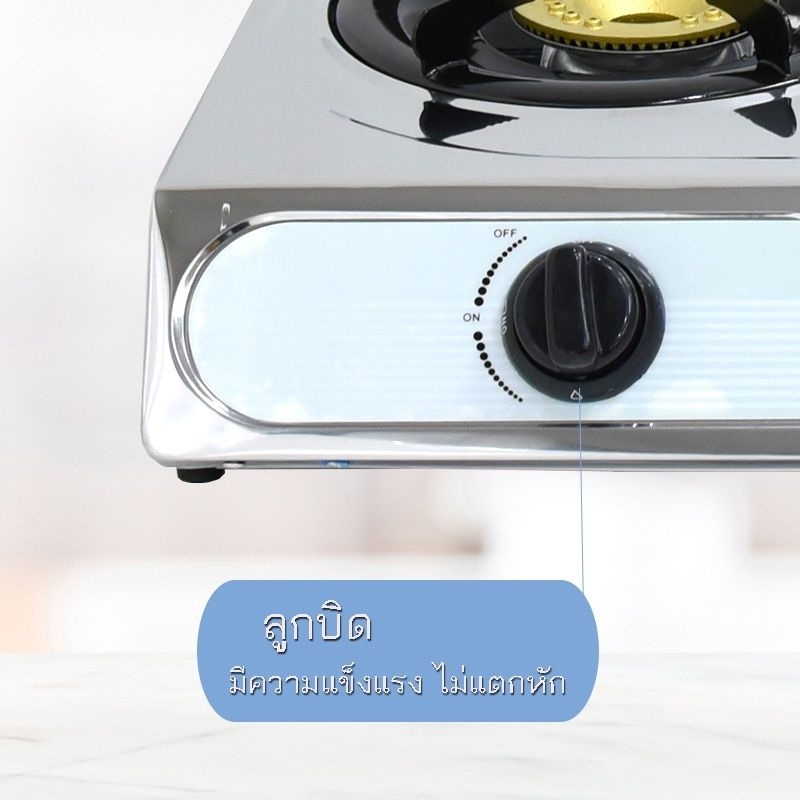 KASHIWA เตาแก๊ส หัวคู่ หน้าสแตนเลส รุ่น K-2000 เตาแก๊ส 2 หัว gas cooker