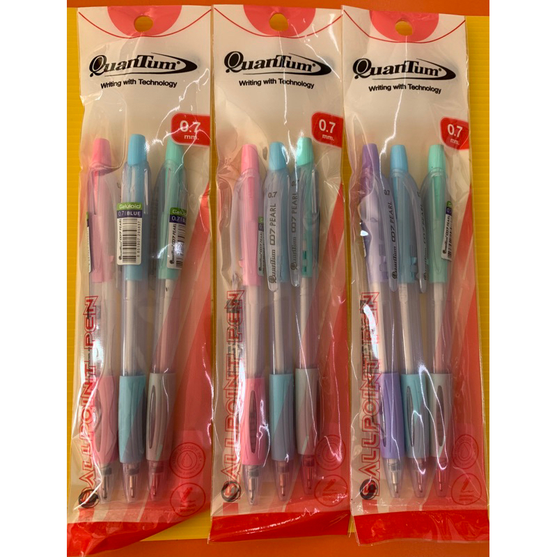ปากกาQuanTum 007 PEARL คละสี (1*3)
