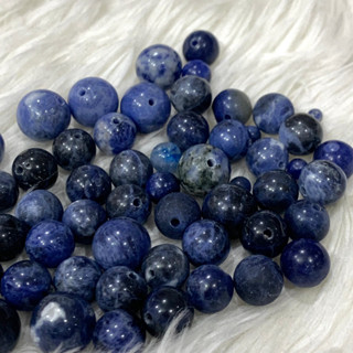 ** แบ่งขาย 1,3 เม็ด ** โซดาไลท์ สีเข้ม (Sodalite)  หินนำโชค หินมงคล หินธรรมชาติ หินแบ่งขาย (ราคาต่อเม็ด)