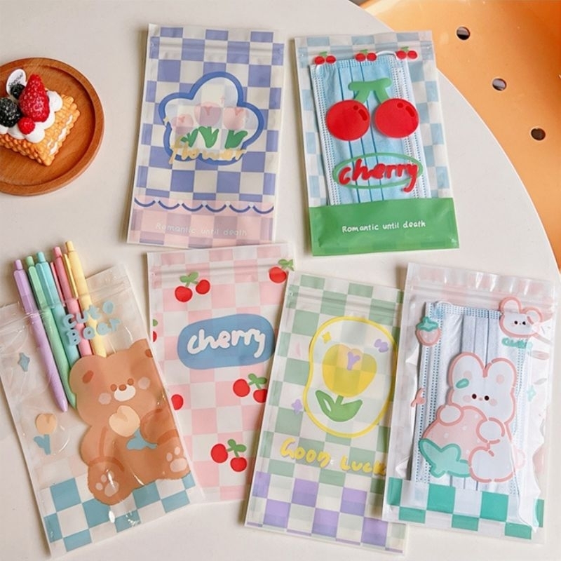 พร้อมส่ง ซองพลาสติกมีซิป ซองpvc ถุงของขวัญ