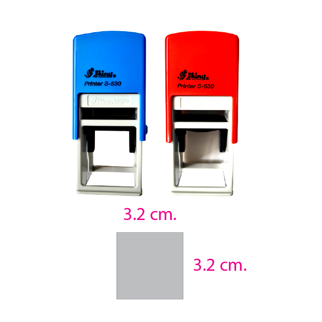 ตรายางหมึกในตัว ยี่ห้อ SHINY รหัส S-530 (เฉพาะตัวด้าม+จานหมึก ไม่ทำยาง)