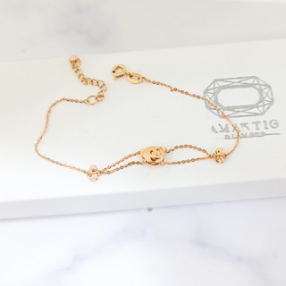 💎Amantio Diamond💎สร้อยข้อมืออิตาลี18k Rose Gold